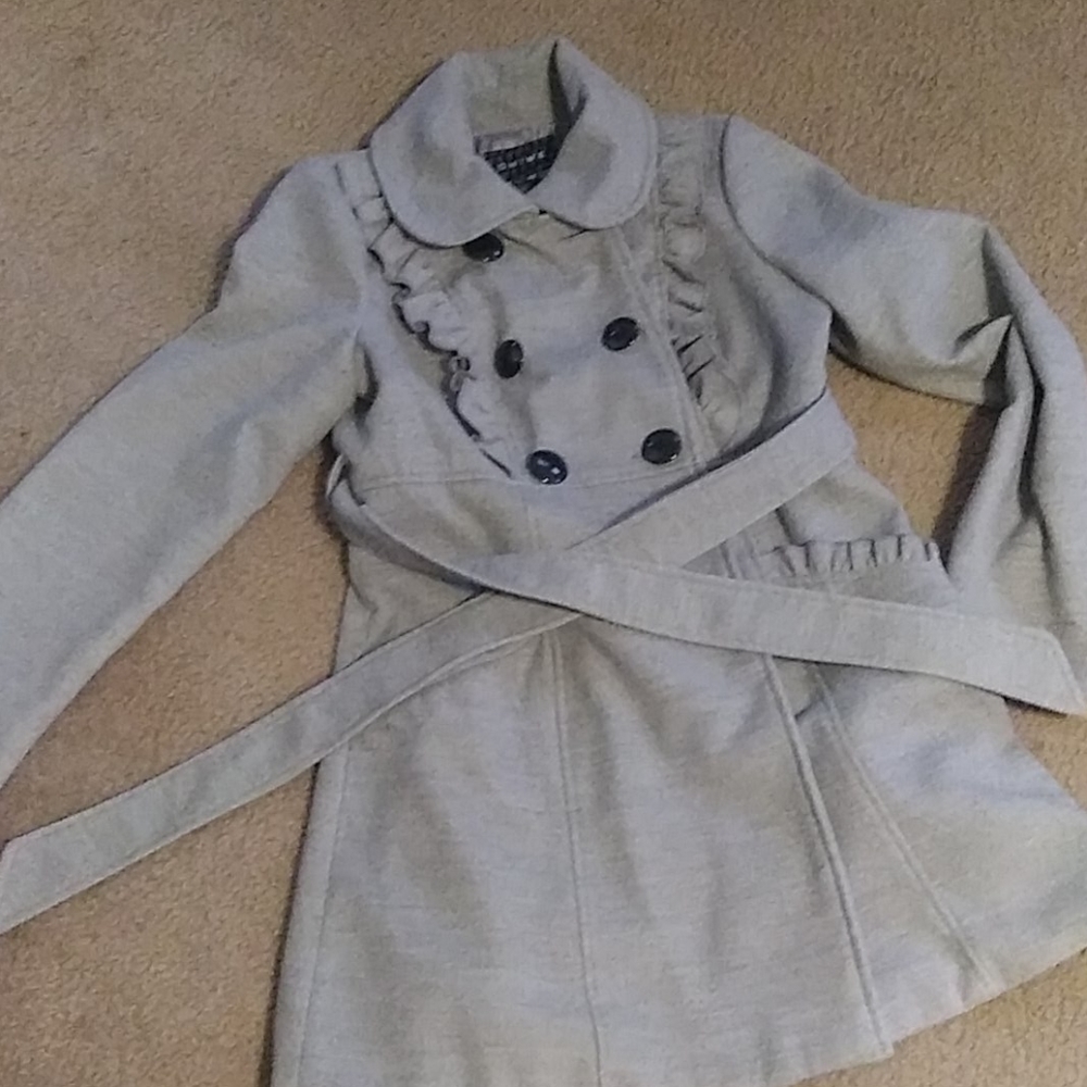 Grey peacoat